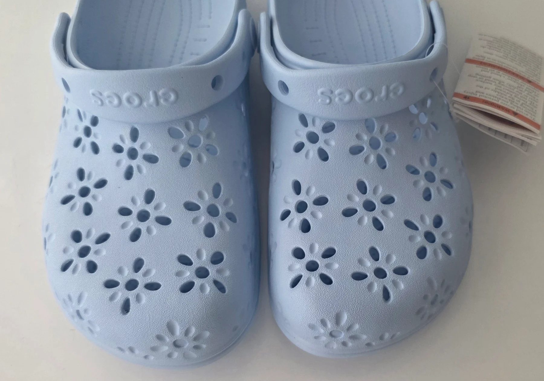 Womens Blue Floral Crocs