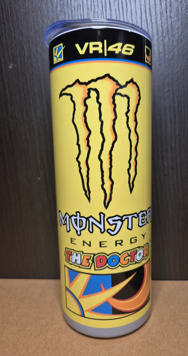 Monster Rossi VR46 themed 20oz Stainless steel tumbler