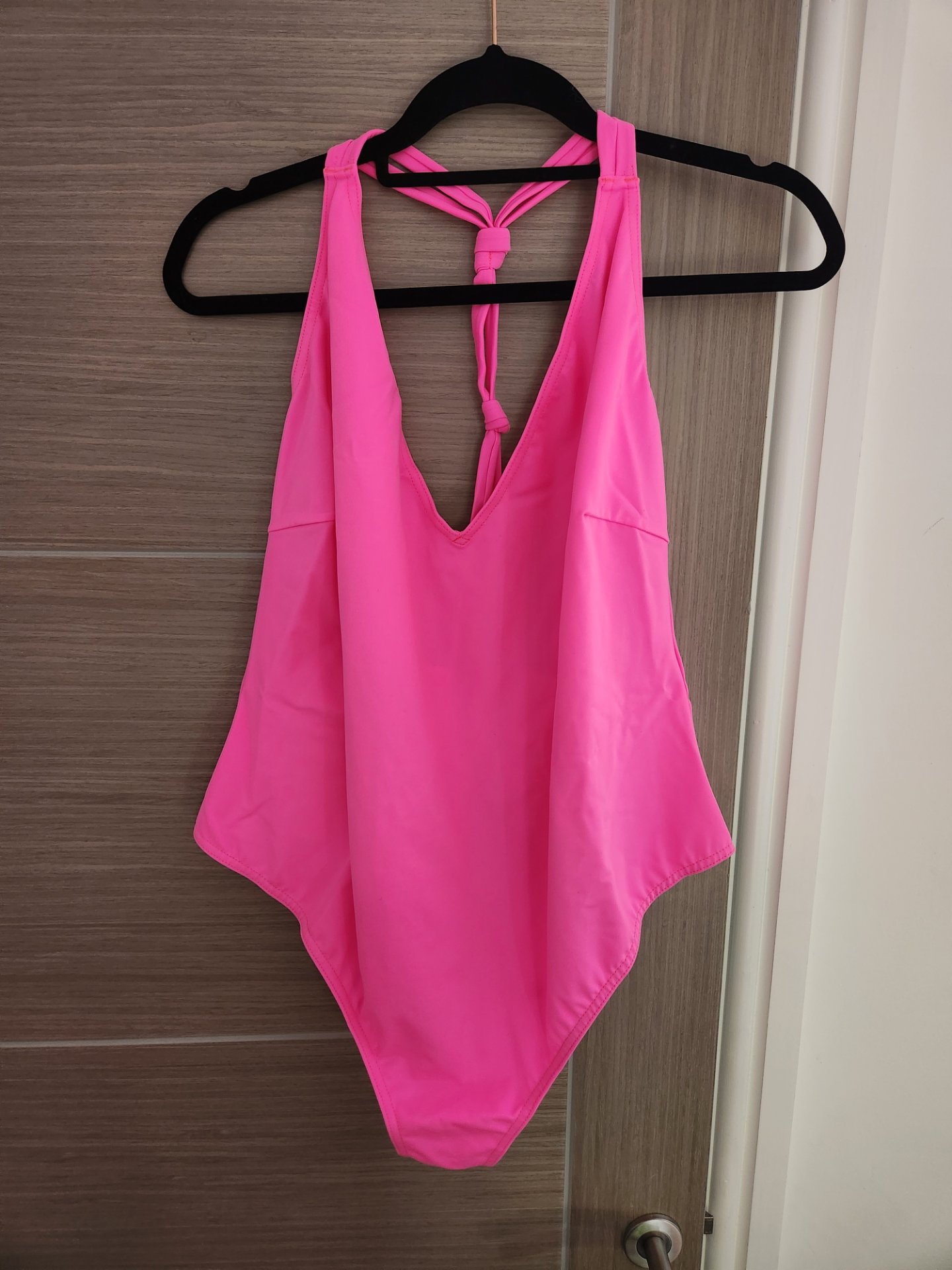 Asos Plus Size Neon Pink Swimsuit Size 24