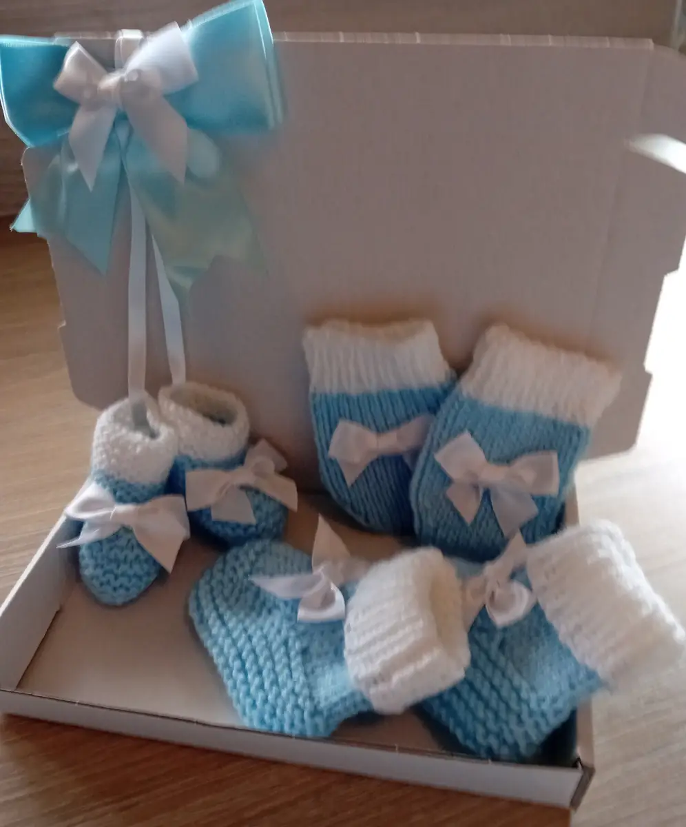 Boxed new baby boy gift set /baby shower gift