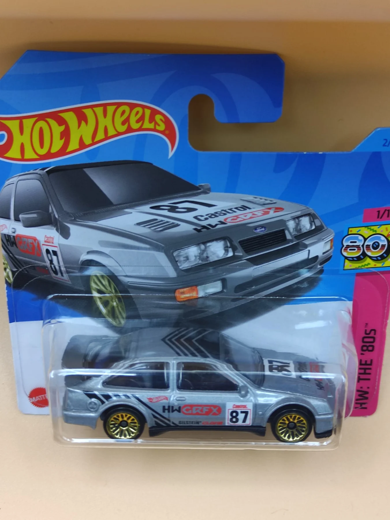 Ford Sierra Cosworth 1987 in Silver Metallic - Hot Wheels