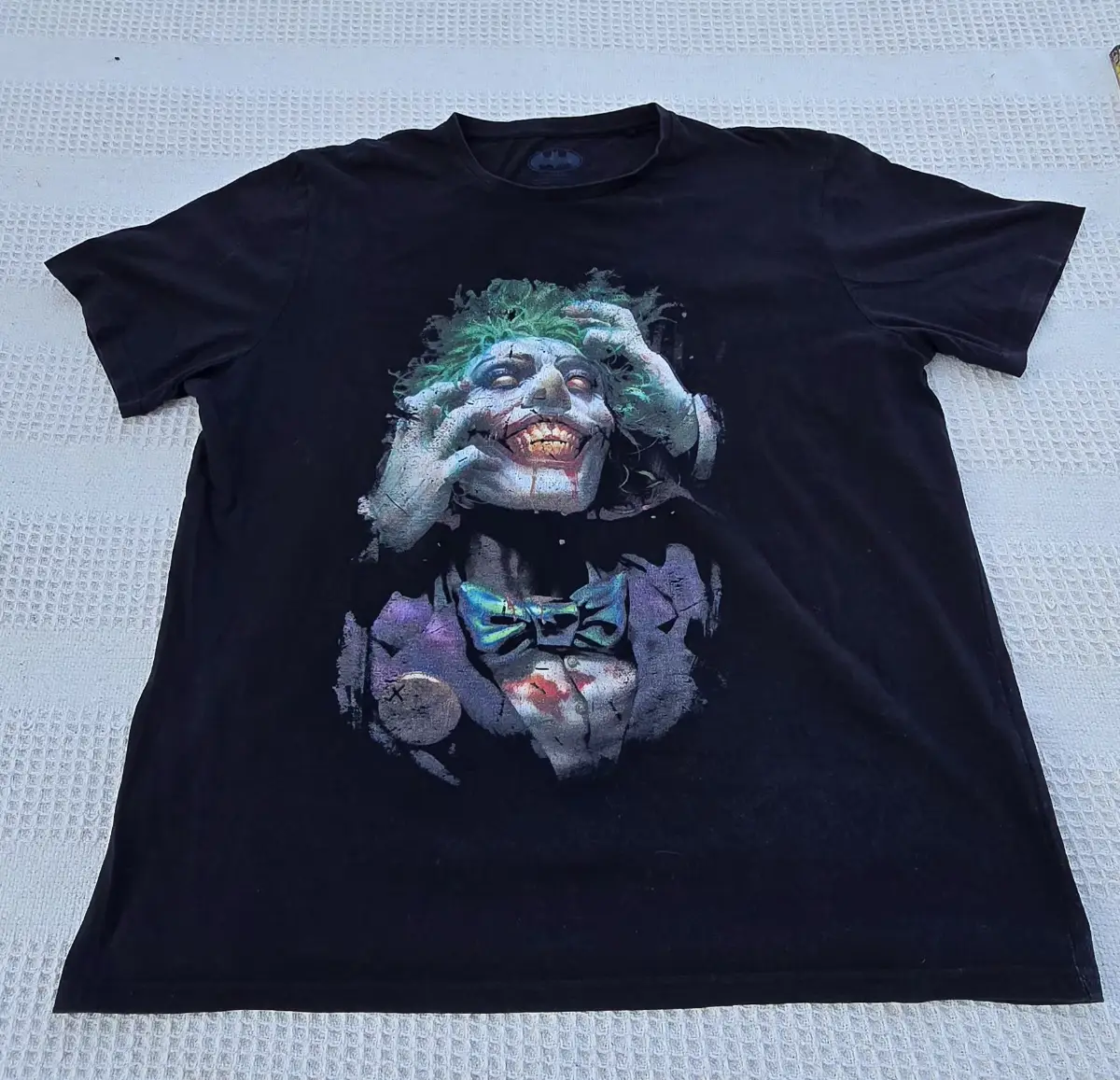 Batman DC Comics Joker Graphic T-Shirt Black XL Official 2021 Heath Ledger Style