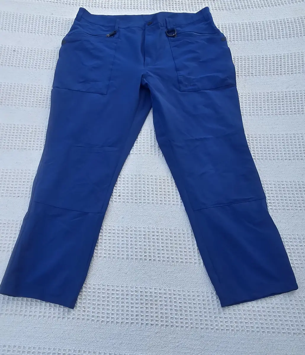 Rohan Originals Stretch Bags Walking Trousers Blue 38S UPF40+ Travel Hiking