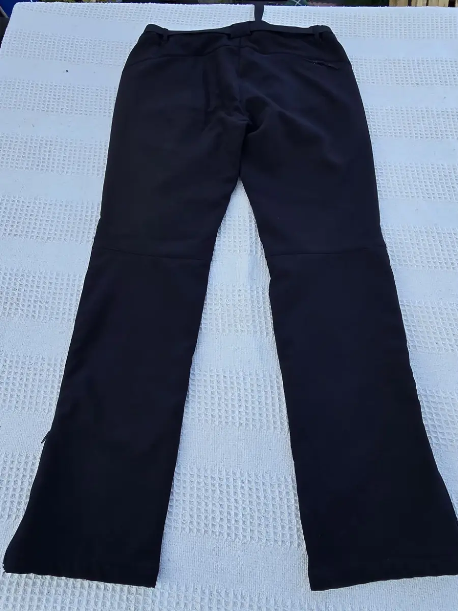 NorthboundGear Women's Softshell Hiking Trousers Black Size 12 Regular Belted