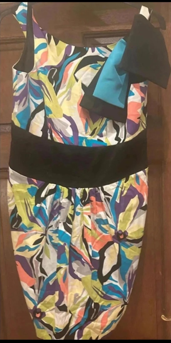 Kate Fearnley Designer Occasion Dress – Size 14 – Bow Detail