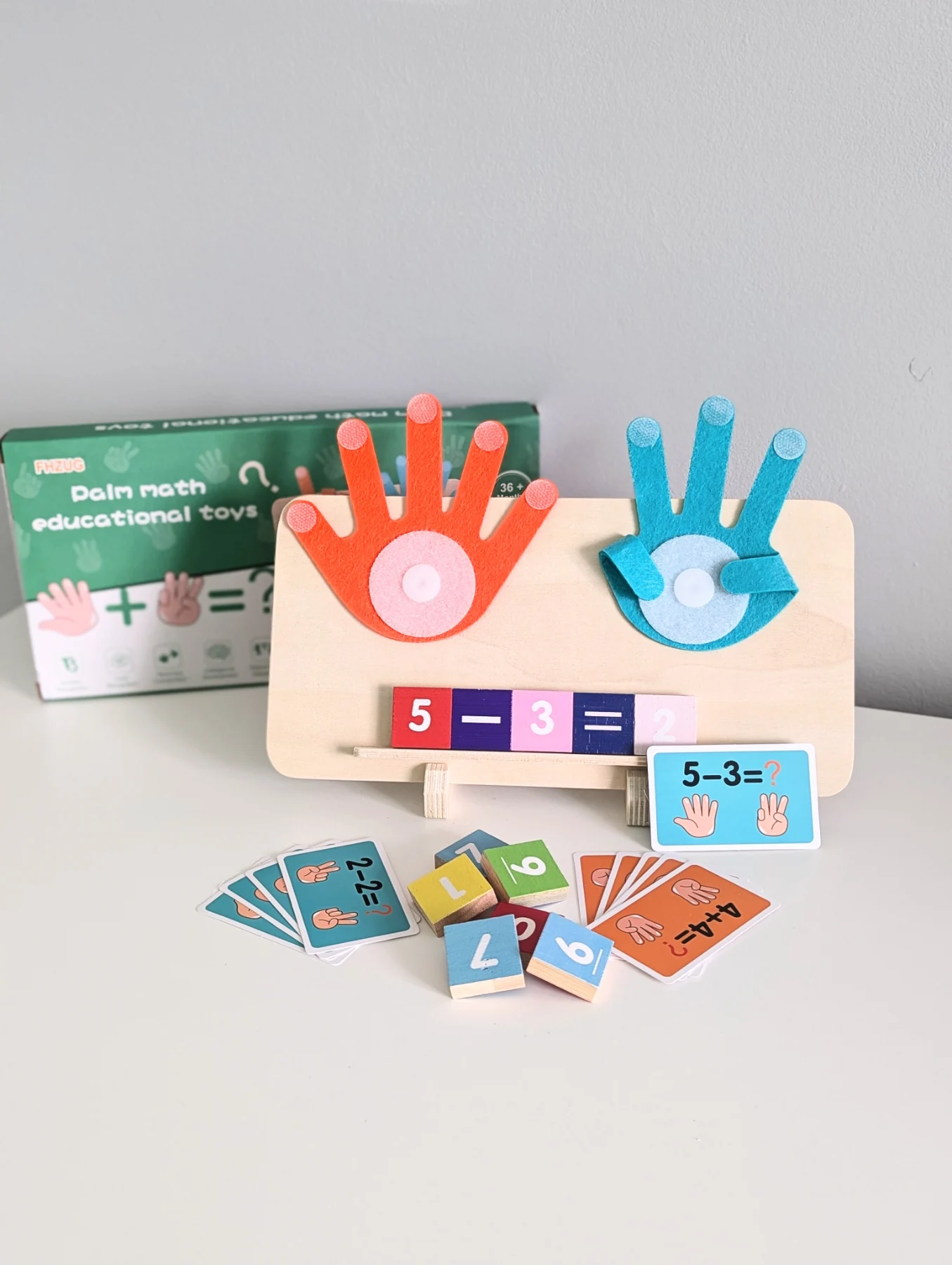 Wooden Arithmetic Math Learning Toy. Learn Through the Play