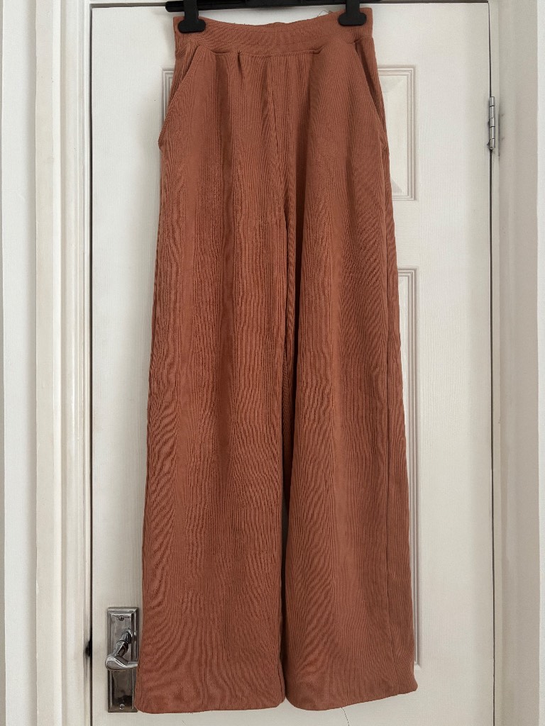 Ladies rust wide leg trousers size 6