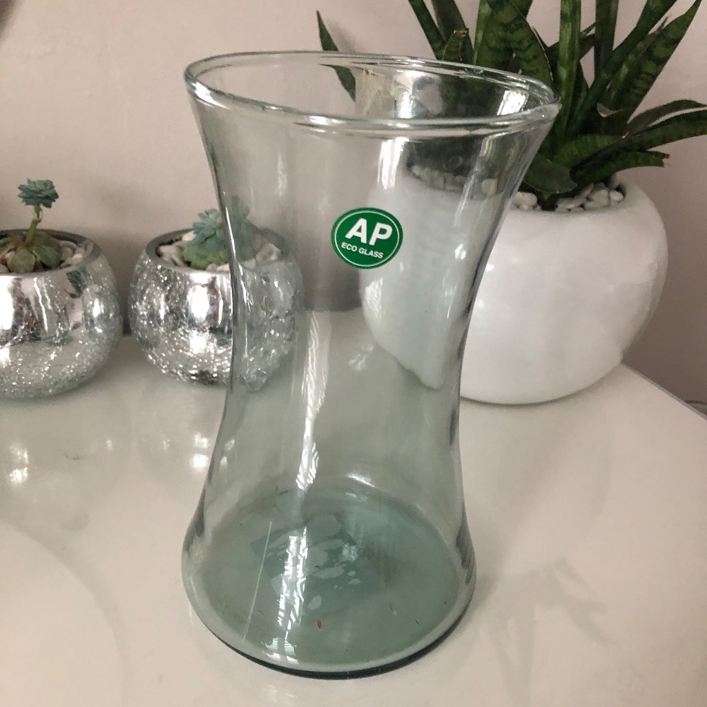 Vase Concave Eco AP glass vase Plastic pot storage container Flute Simple