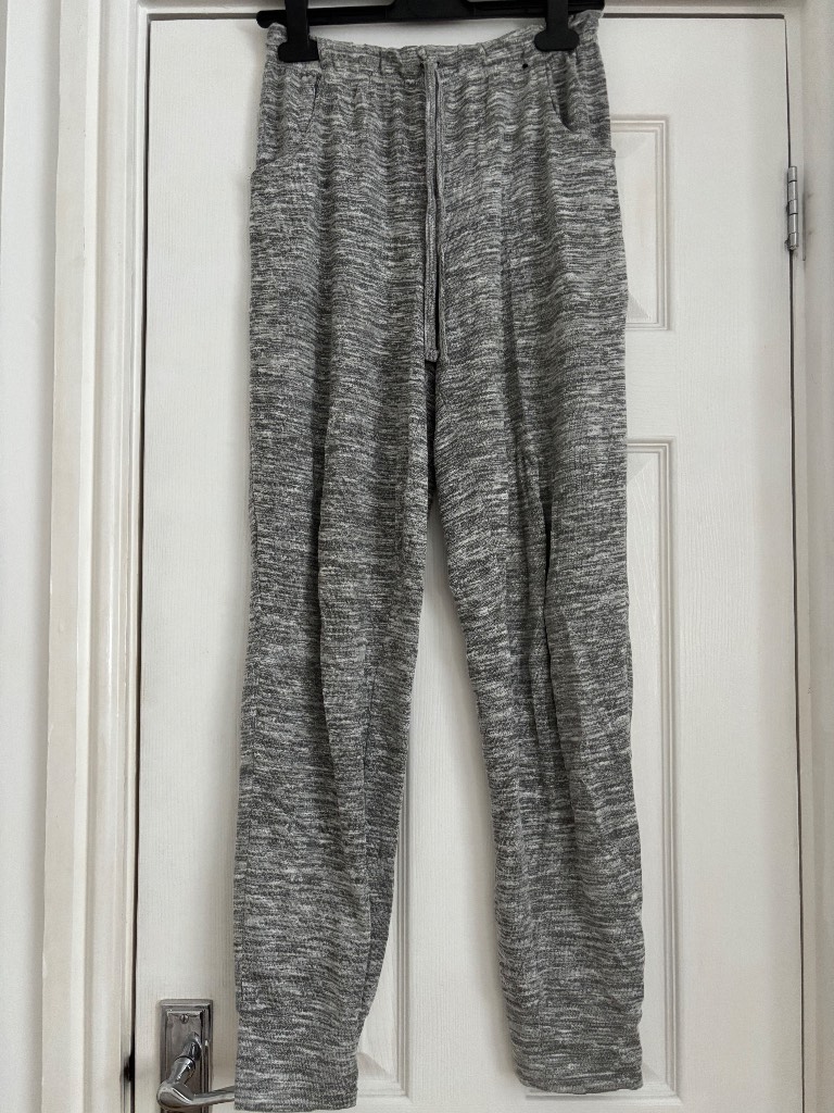 Ladies grey jogging bottoms joggers nightwear size 6-8