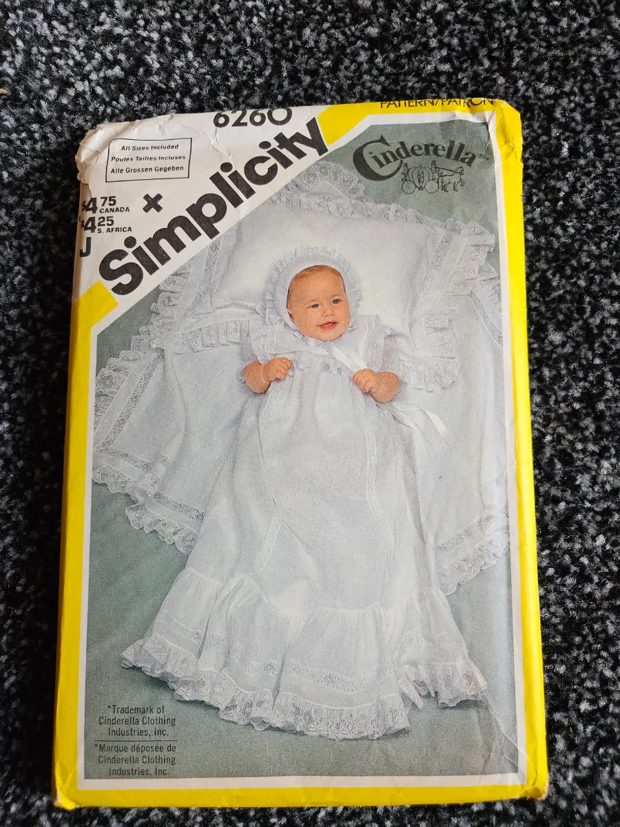 Simplicity pattern 6260 Cinderella Christening Dress