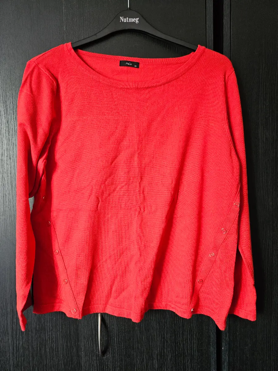 Womans red top, long sleeves  size 20