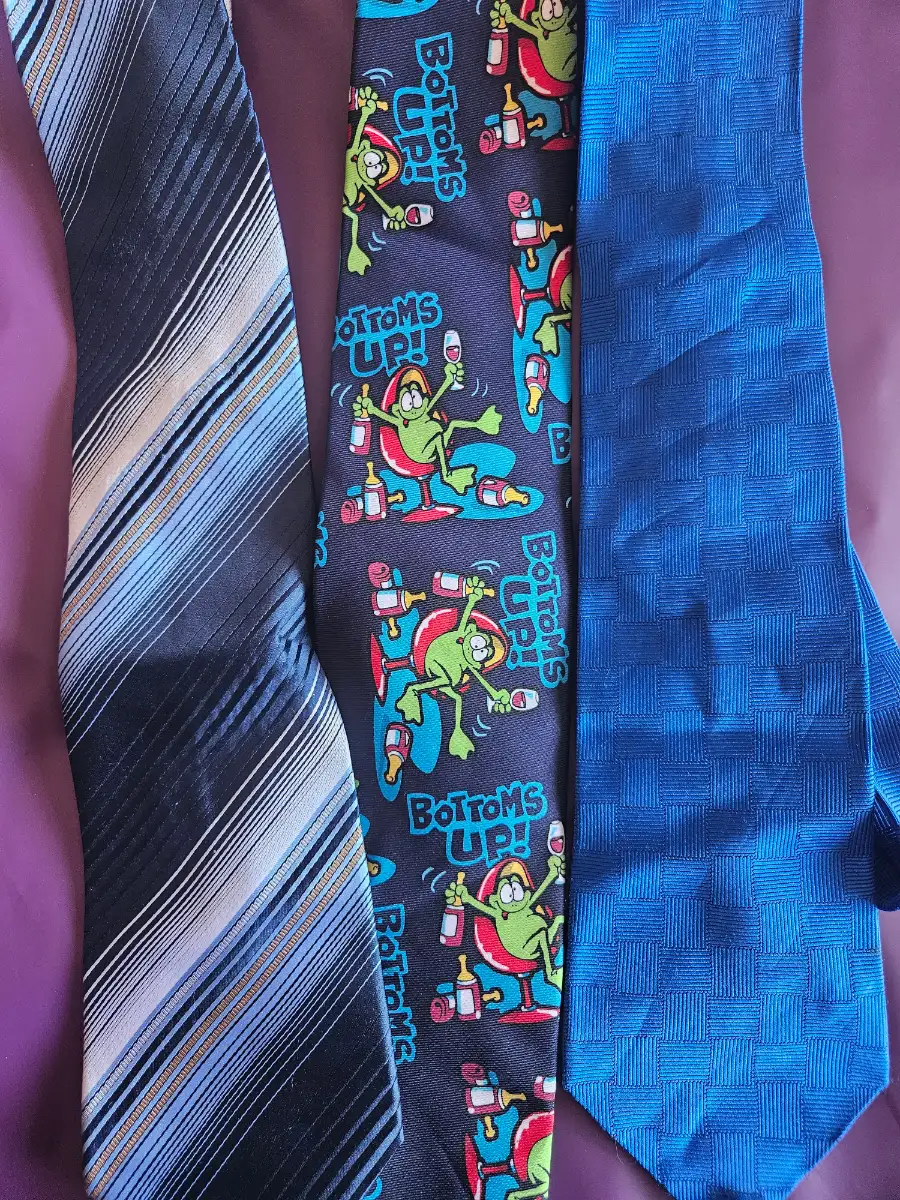Mens ties in blue colours