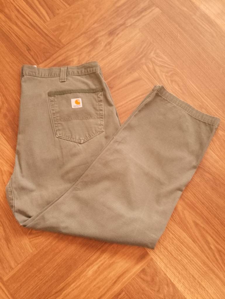 Carhartt Cargo Trousers Olive Green W40 L30 Ripstop Workwear