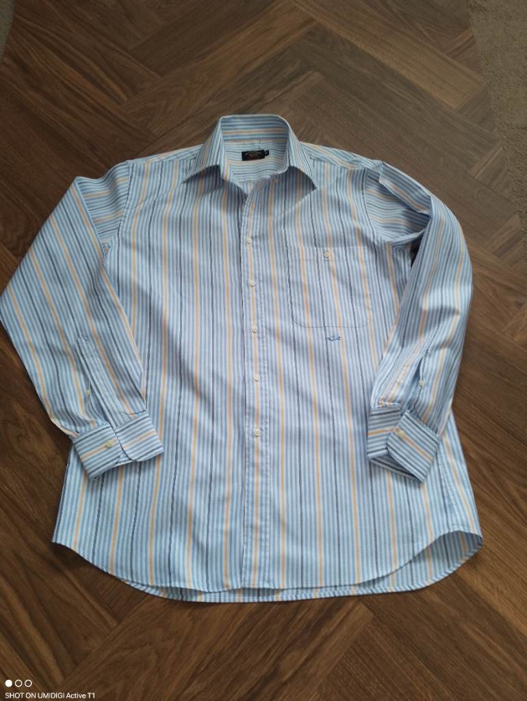 Paul & Shark Men's Striped Shirt Medium