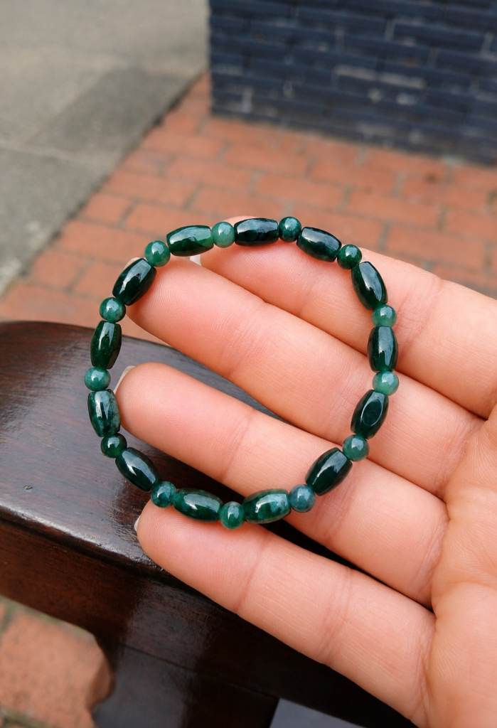 Blue Water Jade Bracelet