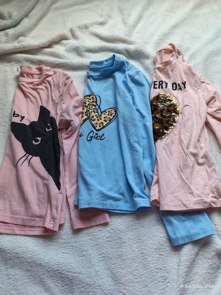 SHEIN girls long sleeve tops bundle age 9Y