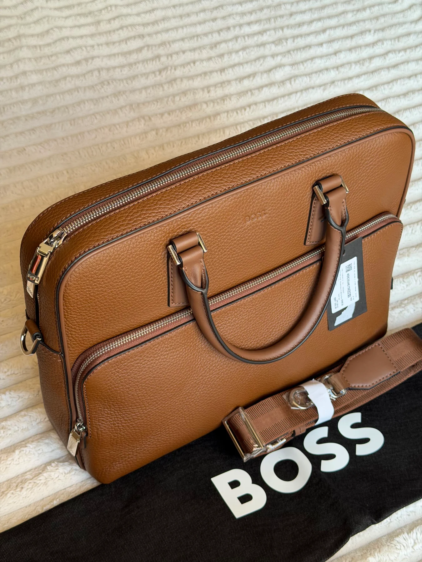 Boss Leather laptop bag