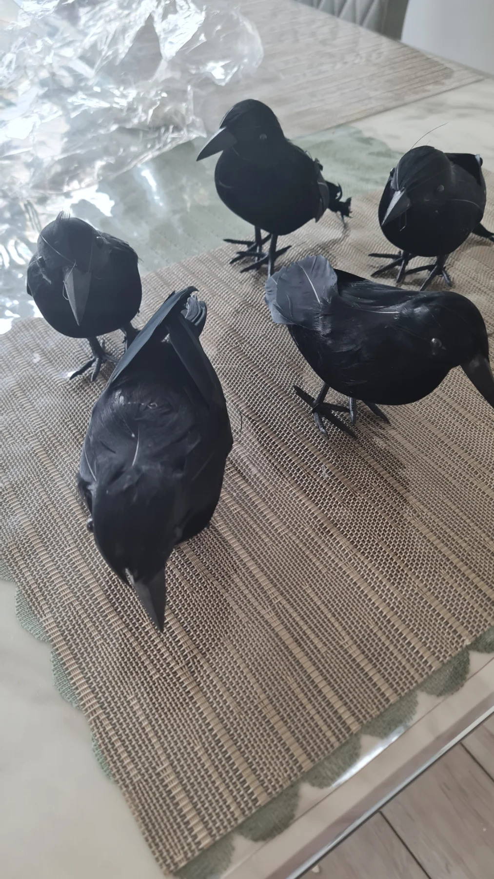Halloween Crow Figurine 5pcs