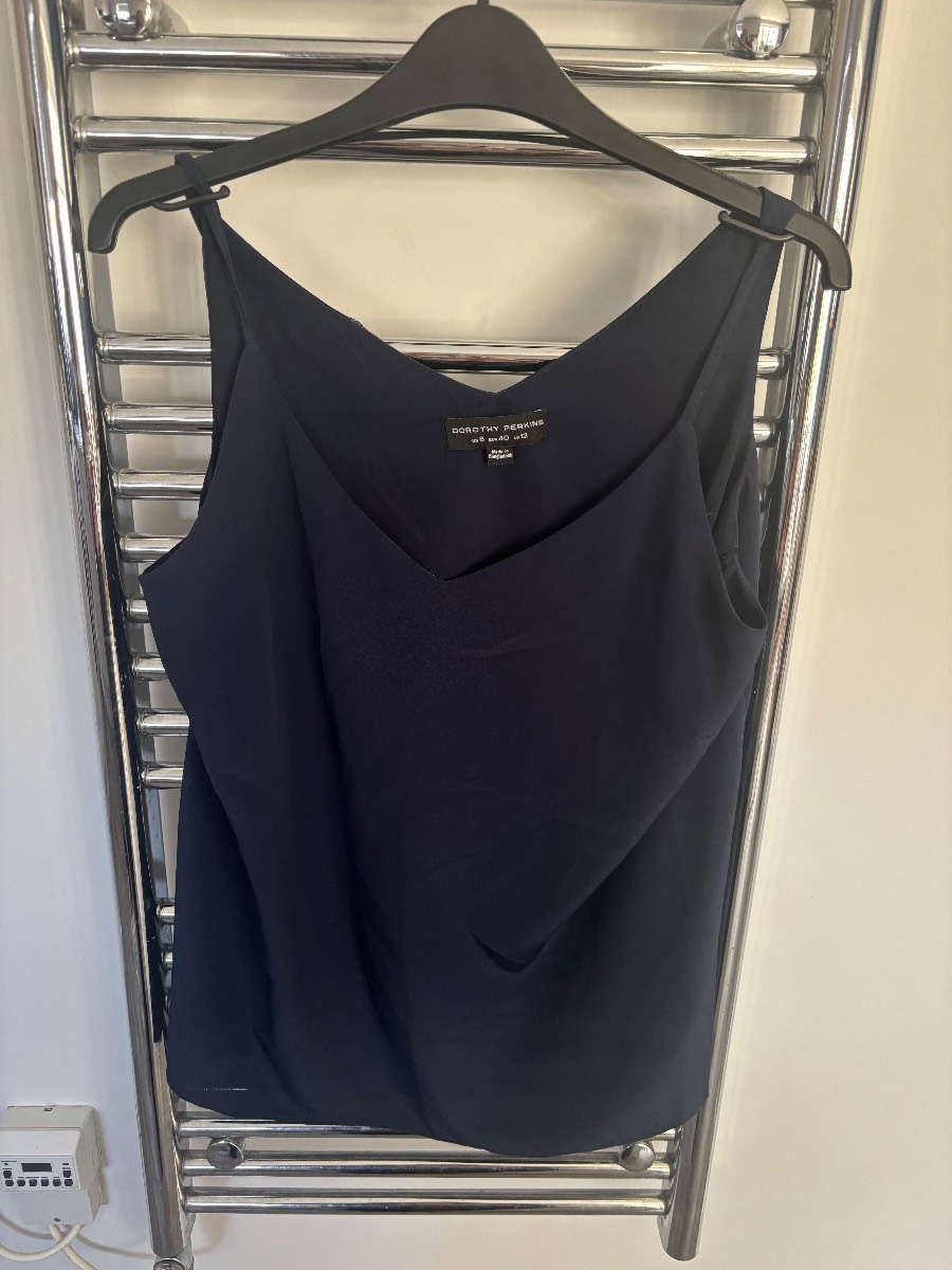 Size 12 navy vest top