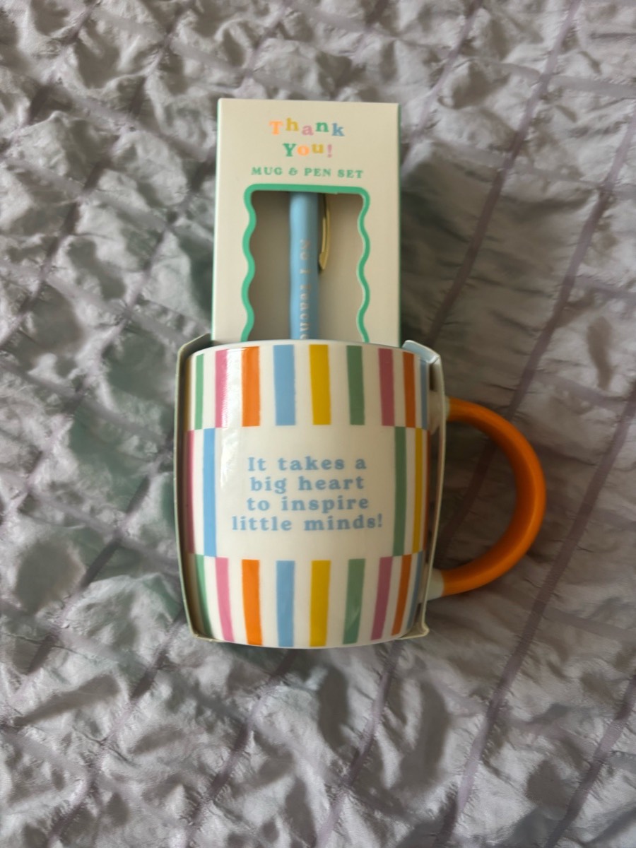 Brand new thank you mug and pen set