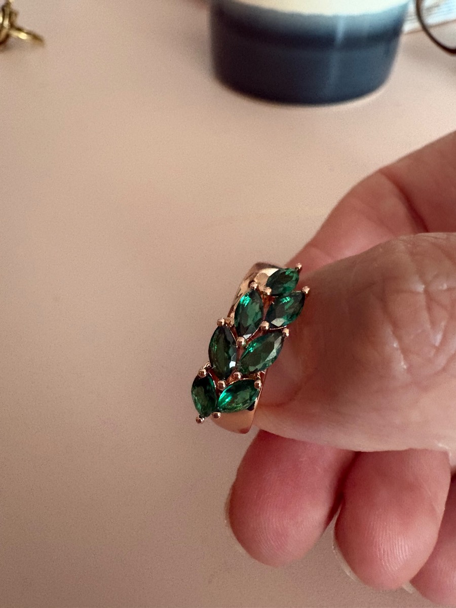 Rose gold plated ring size 8