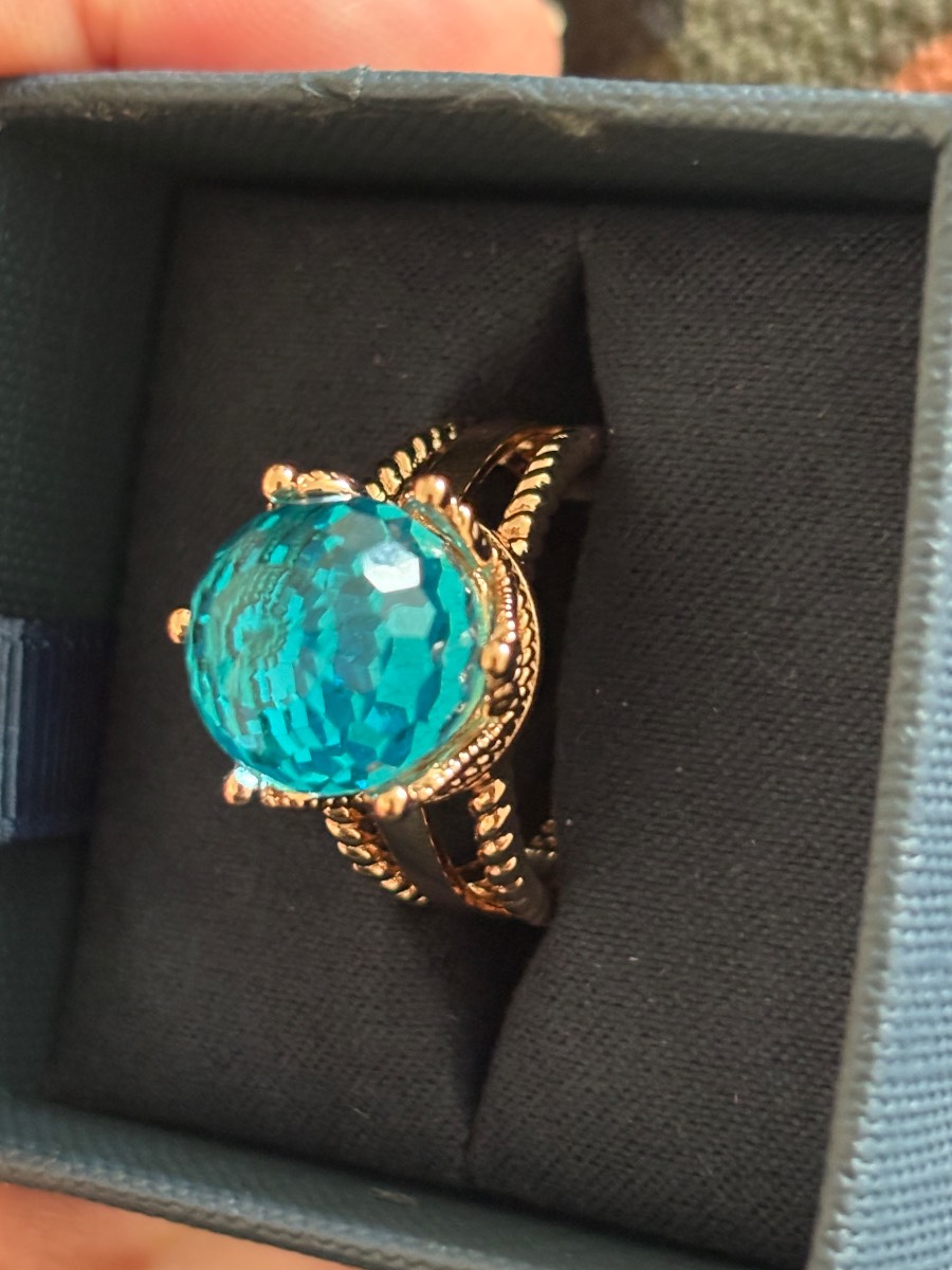 Rose gold ring plated hallmark 585RG