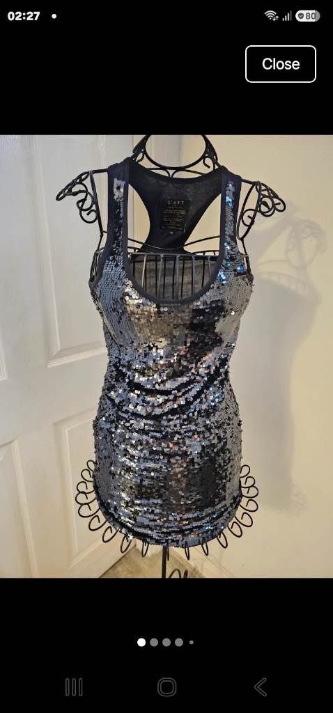 River island L'art sequin minidress size10