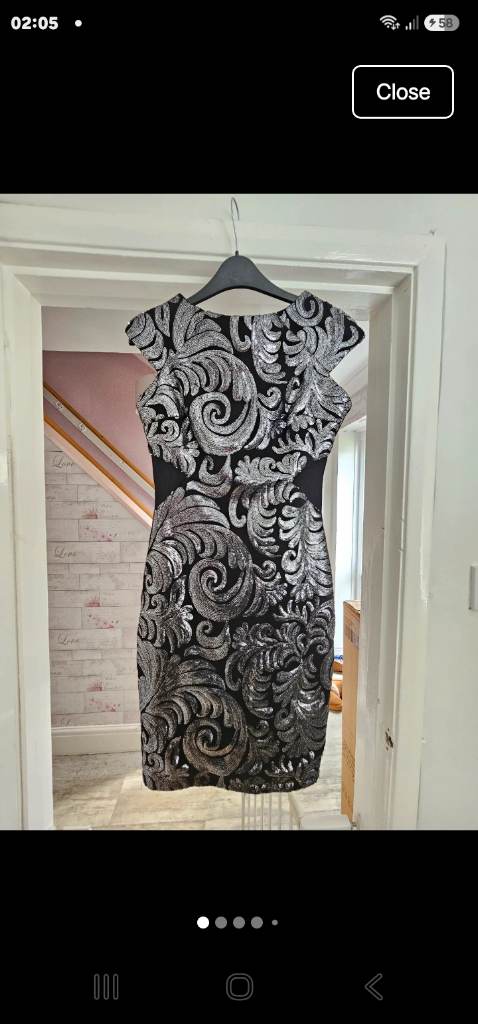 Amy Childs Collection black/silver size 10