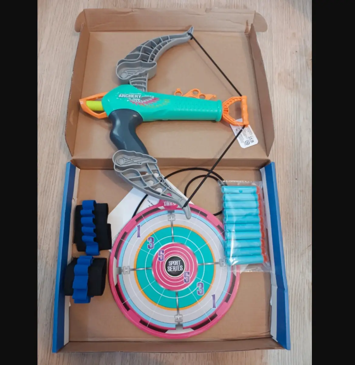 Kids Bow and Arrow Toy Blaster Set