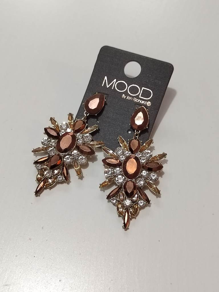 Mood by Jon Richard Gemstone Drop Earrings, wedding party Accessories