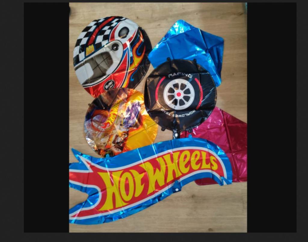 Hot Wheels Themed Birthday Party Foil Balloons Decoration Pack