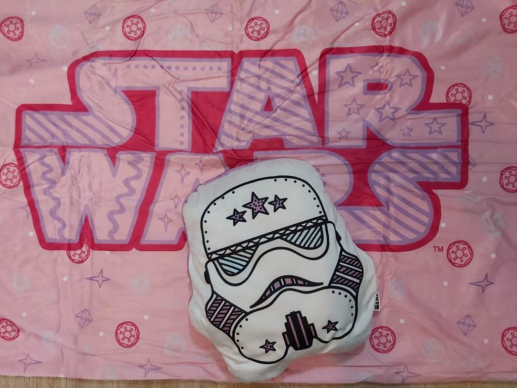 Star Wars Pastel hue Cushion and Blanket 2 in 1 design,  Gift for her