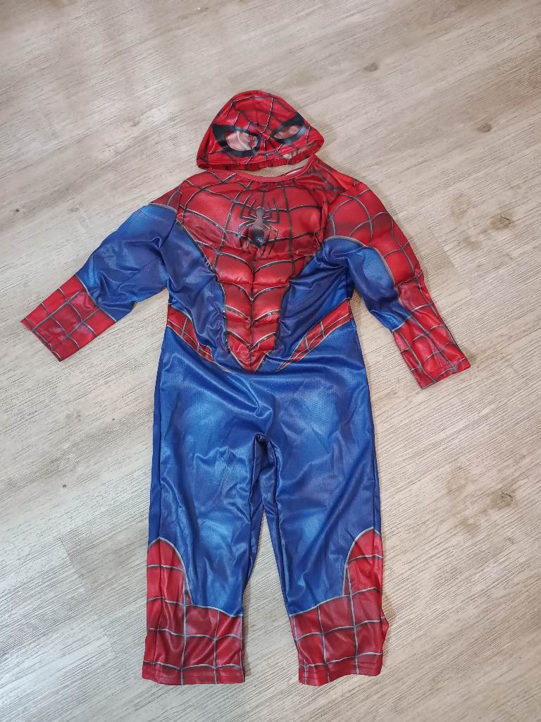 Tu spiderman fancy dress costume for 2-3yrs