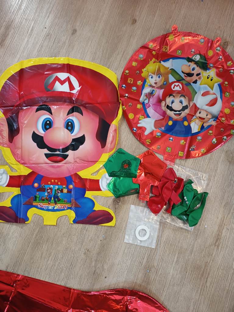 Mario 4 years old birthday balloons set for decoration