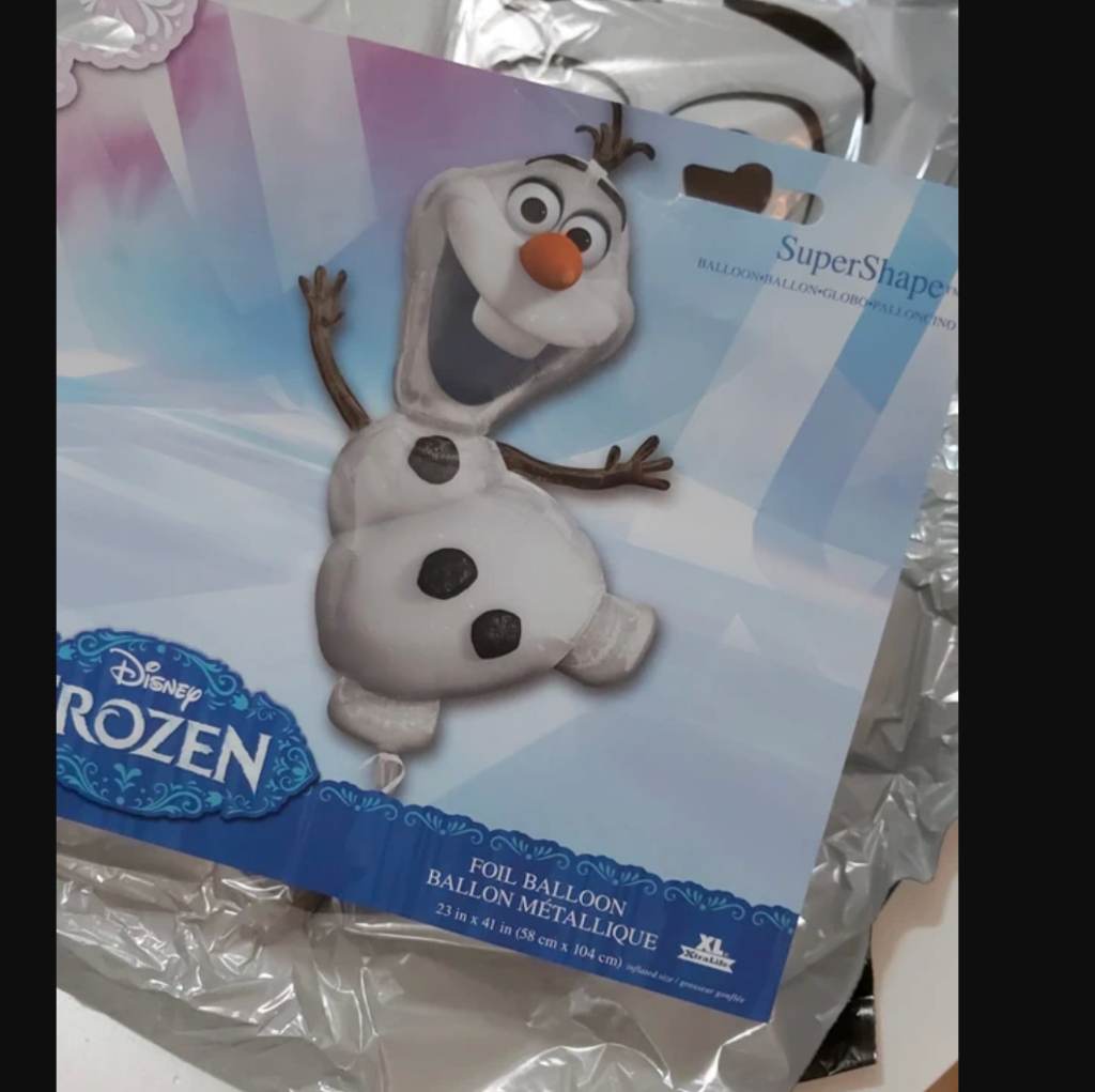 Frozen Extra large Supershaped OLAF Foil Balloons, Party, Birthday, Kids, Frozen Party decor