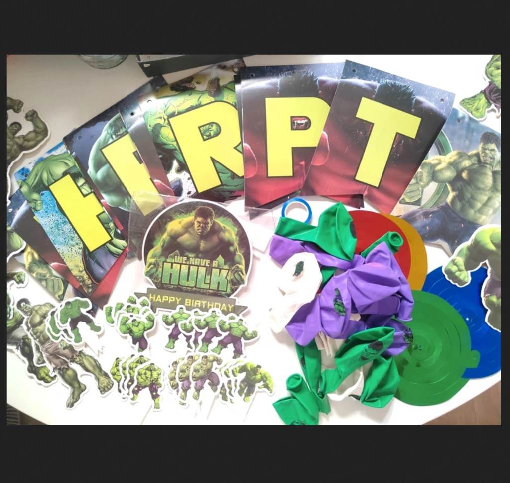 Superhero Hulk themed Party Decoration Pack