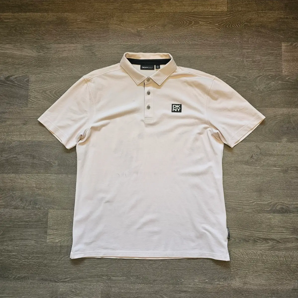 Pink DKNY Golf Polo Shirt Size M Medium Short Sleeve Polo