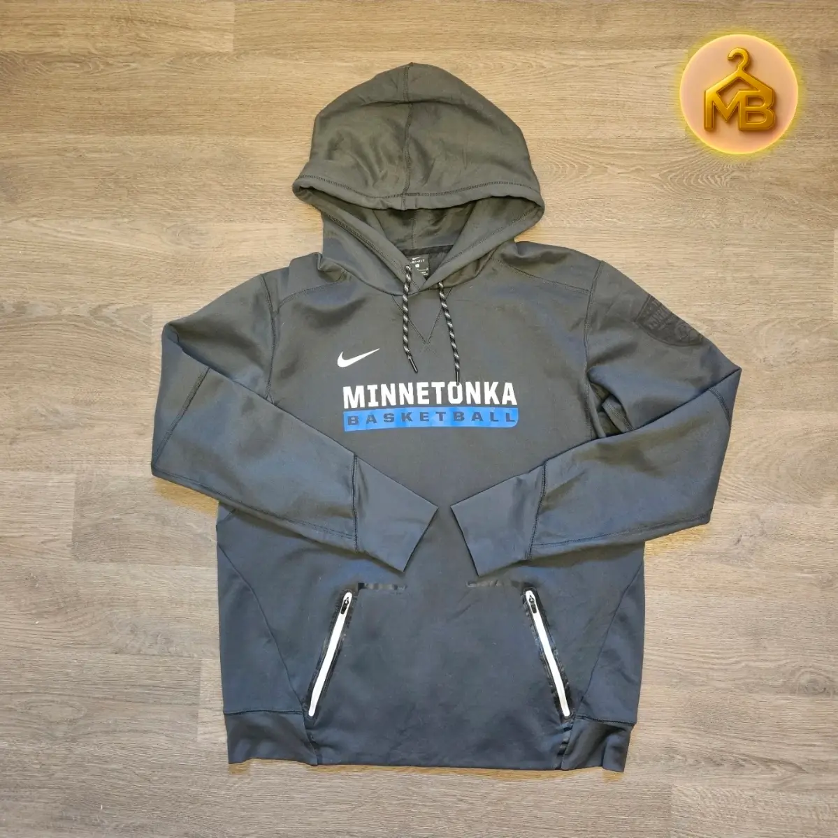 Nike Dri-Fit Grey Basketball Hoodie Size L Men's Sport Wear
