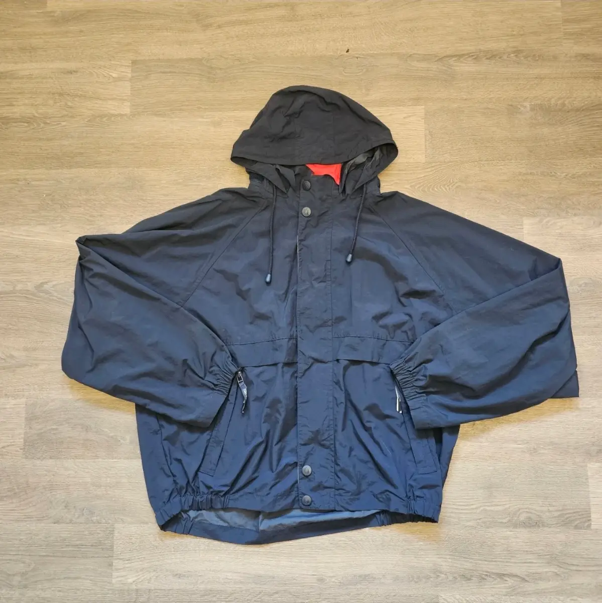 Vintage Navy Nautica Windbreaker Jacket Size XXL Late 1990's