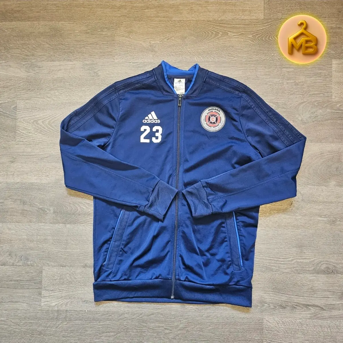 Adidas Blue Indiana Fire Juniors Track Jacket Size 15-16Y