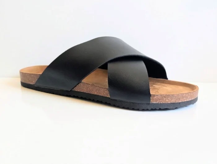 Mens Brave Soul Sandals Dawson Cross Strap UK 9 Black