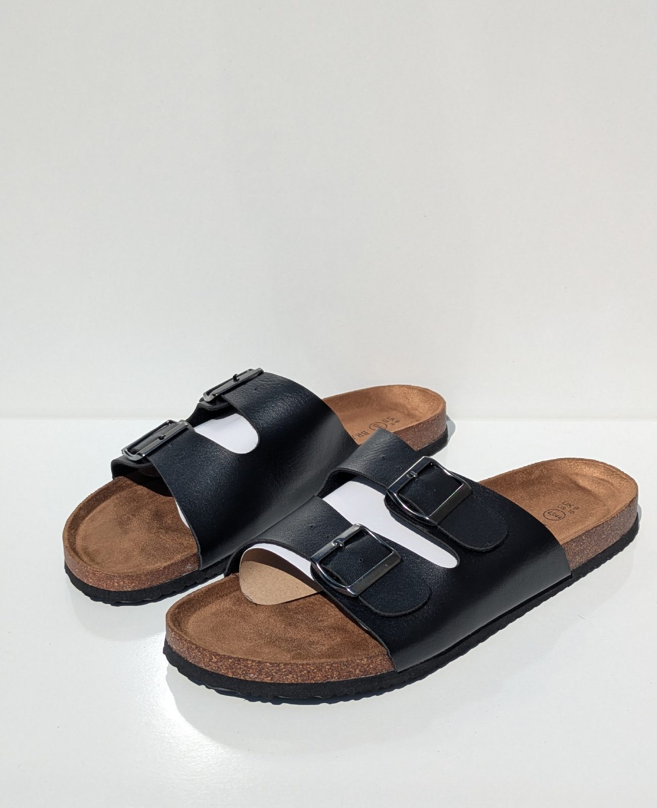 Brave Soul Anthony Men's Sandals – Brown Double Buckle Strap, UK Size 9 – Unworn