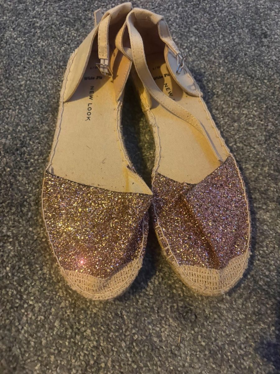 Ladies glitter sandals