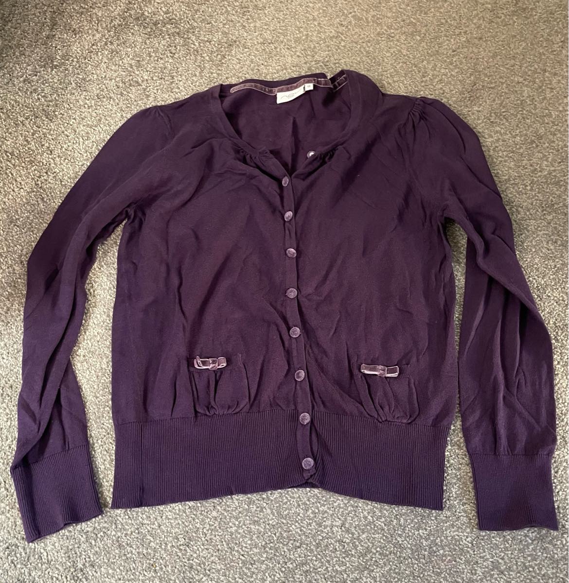 Ladies purple cardigan