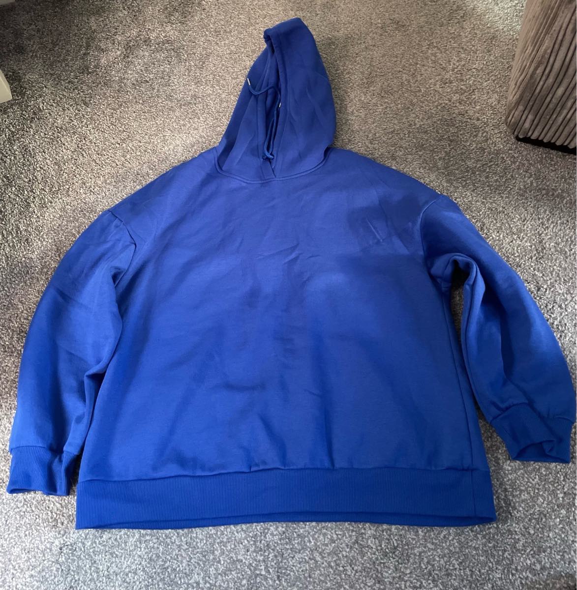 Ladies blue logo hoodie