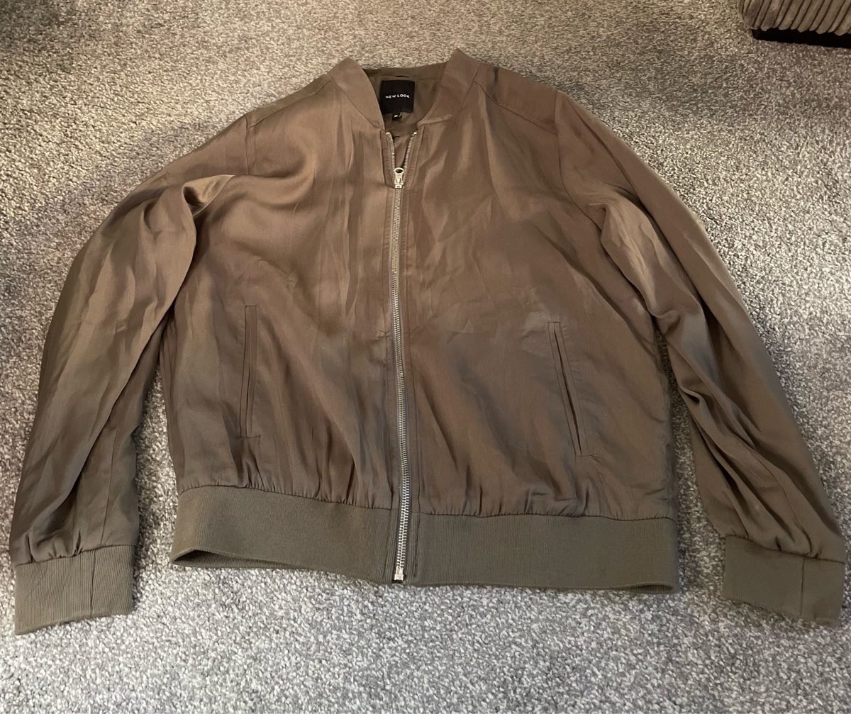 Ladies khaki bomber jacket