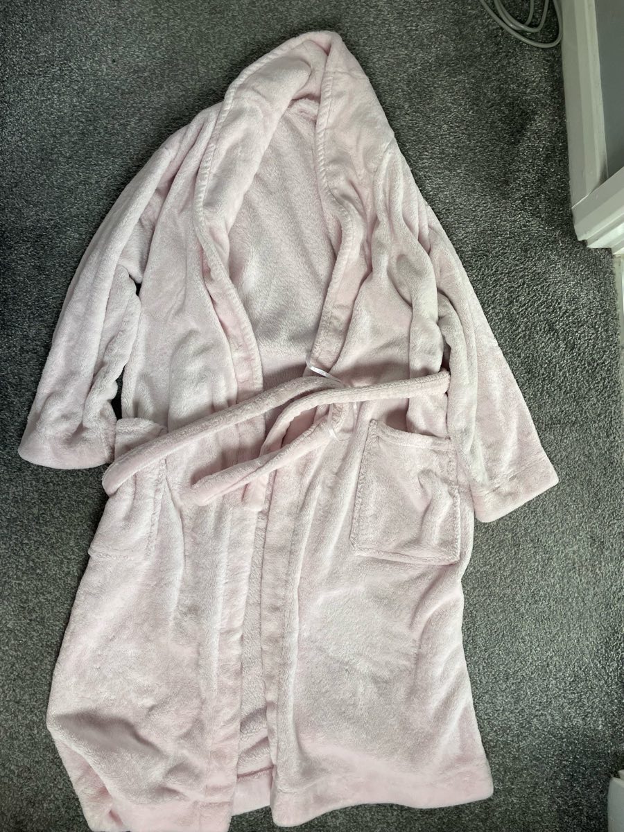 Pink dressing gown