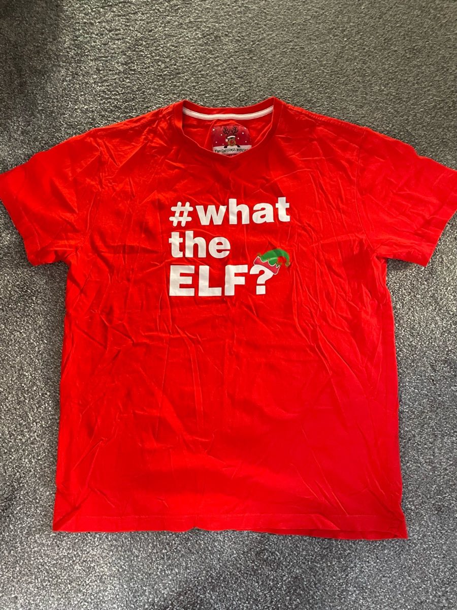 Ladies elf Christmas t shirt