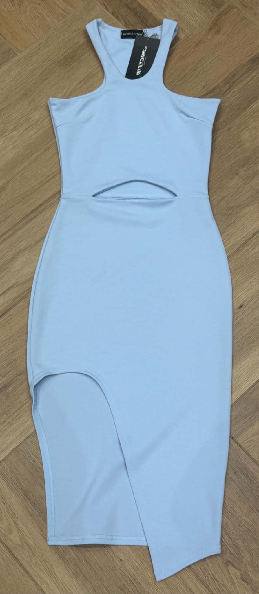 Pretty little thing woman’s baby blue midi dress