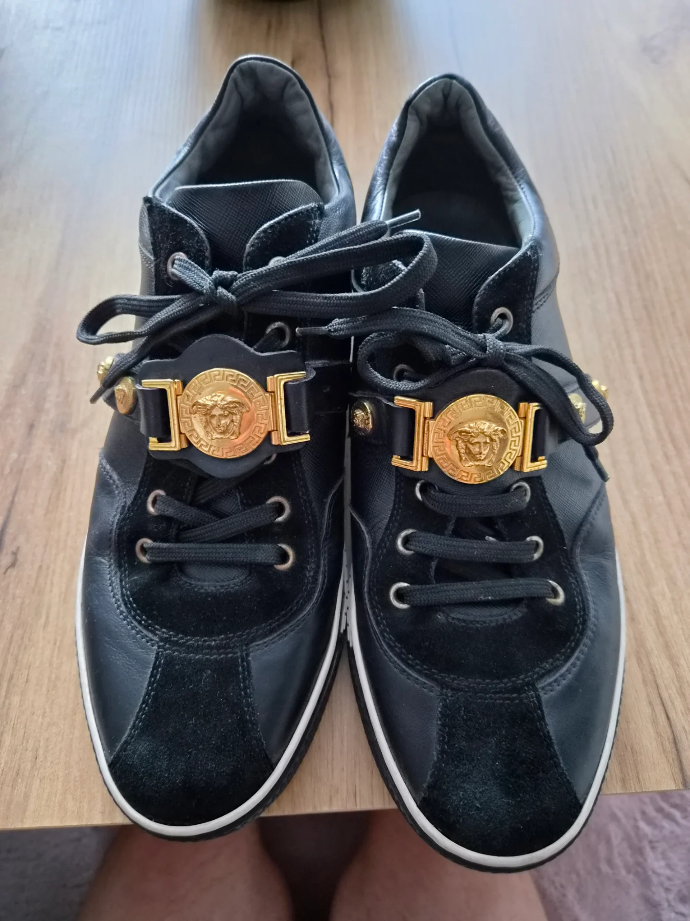 Authentic Versace Mainline Medusa Black Sneakers UK 6 / EU 40